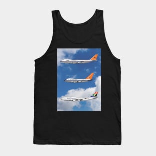 South African Airways Livery of 747 Jets Tank Top